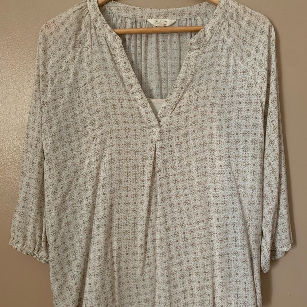 Sonoma blouse w/ matching cami